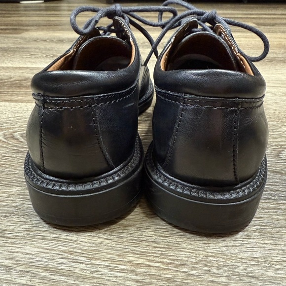 Dockers Shoes Sz 8 Mens Black Leather Gordon Cap Toe Oxfords Laces - Picture 4 of 7